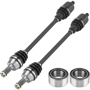 Front Left or Right CV Axle & Wheel Bearing Kit for Polaris Ranger 800 6x6 EFI/Crew/XP EPS LE 2010-2017, for Ranger 500 4x4 EFI 2009-2010, for Ranger XP 700 HD 700 2009, 2 CV Axles & 2 Wheel Bearings