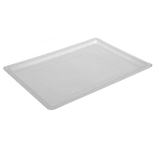 Carlisle FoodService Products Storplus Food Storage Container Lid with Stackable Design for Catering, Buffets, Restaurants, Polyethylene (Pe), 26 x 18 Inches, White