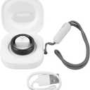 Smart Ring with Charging Case, Fitness Tracker Ring with BT 5.0 & Multiple Sports Mode, Anillo Inteligente with Steps Counter, Calorie Burn, and Sleep Monitoring (Black) (7#) (8#) (9#) (10#) (11#) (12#)