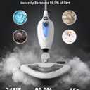 12-in-1 Steam Mop,1500W Multifunction Steam Cleaner with Detergent Chamber