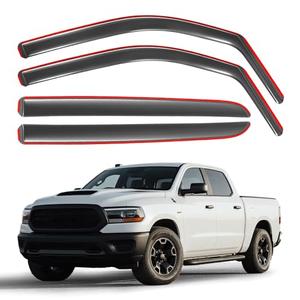 Aurorasters in-Channel Rain Guards for 2019-2025 Ram 1500 Crew Cab5th Gen New Body Style, Window Deflectors Window Visors for 2025 Ram 1500 Accessories, 4 Full-Size Doors : Automotive