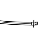 Black And Red Toy Katana Cosplay Polypropylene