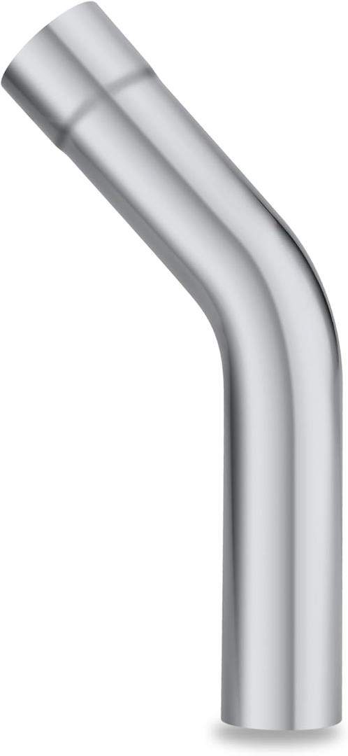 LCGP 45 Degree Exhaust Tube 2.5"OD Made of Super Quality Mild Steel DIY Exhaust Pipe