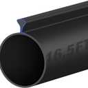 ToLanbbt 16.5FT Garage Door Seals Bottom Rubber - 0.2" Triangle Weather Stripping for Single Track, EPDM Garage Door Threshold Weatherproofing Strip Replacement, Blocks Cold/Hot Winds, Black