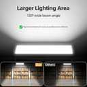 180W LED Shop Lights with 10FT Cord, Switch, Aluminum 20000LM Ultra-Bright Garage Light, 5000K Daylight, IP66 Waterproof Bay Lighting for Garage, Workshop, Warehouse, Outdoor (1 Pack)