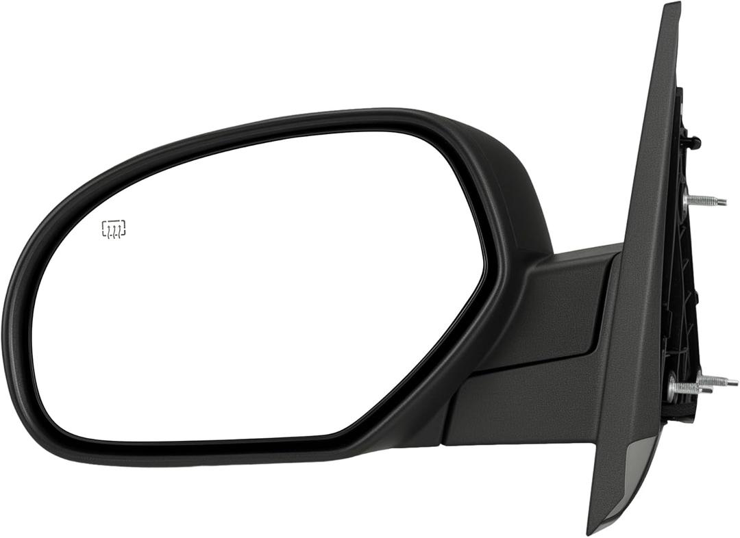 Driver Side Tow Mirror Compatible with 2007-2013 for Chevy Silverado 1500 2500 HD 3500 HD for GMC Sierra 1500 2500 HD for GMC Yukon/Yukon XL 1500, Power Heated Side View Mirror, Left