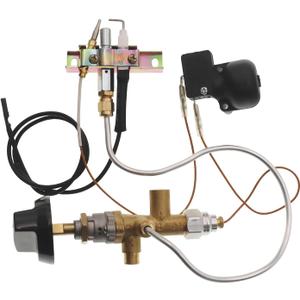 Heater Pilot Burner Assembly for Parts Propane Fire Pit Heater Pilot Burner Assembly Parts Valve Kit, Connecting Tubes,Tilt Switch and Safety Device Ignition Component Pilot Kit