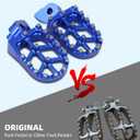 JFG RACING Dirt Bike Foot Pegs,CNC Rest Pedal Footpegs for YZ65 18-23/YZ85 02-23/ YZ125 97-23/YZ250 98-23/YZ250F WR250F 01-23/YZ450F WR450F 03-23/YZ125X 17-23/YZ250X YZ250FX YZ450FX WR426F-Black