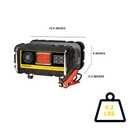 STANLEY BC15BS Fully Automatic 15 Amp 12V Bench Battery Charger/Maintainer with 40A Engine Start, Alternator Check, Cable Clamps (Red)