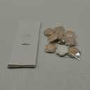 50PCS Castor Oil Patches, Castor Oil Pack Wraps Disposable Organic Cotton Self-Adhesive Pads for Belly Button, Anti Leakage Design, Breathable & Portable, No Wash (Beige)