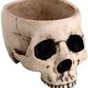 Skeleton Skull Medium Kitchen Bowl Figurine