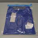 NIASHOT Mens Polo Shirt Short Sleeve Golf Sports Casual Tee (Blue, M)