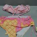 Womens High Waisted Bikini Sets Crisscross Back 2 Piece Swimsuit Tummy Control Swim Suit (Pink, XL)