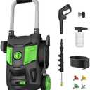 Pressure Washer -4800PSI Power Washer with Foam Cannon, High Pressure Cleaning Machine with 4 Connect Nozzles for Cars/Patio/Driveways/Home Cleaning