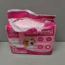 American Kennel Club Female Dog Wrap, Disposable Diapers with Wetness Indicator, Small, 50 Count