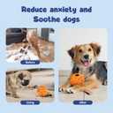 2 x Dog Toys, Orange Scented Interactive Dog Chew Toys, Reduces Anxiety, Easy to Clean, Treat Dispensing, Outdoor Use, Adult Dogs, Large Breed, Natural Rubber, 1 Count