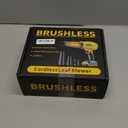 Cordless Leaf Blower for DeWALT 20V Battery,580000RPM Brushless Turbo Jet Blower with 3 Nozzles, Lightweight Handheld Blower for Patio, Lawn, Yard, Leaves, Dust, Garage & Snow Cleaning (No Battery) (Yellow)