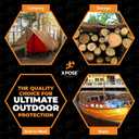 Multipurpose Protective Cover Brown Poly Tarp 8' x 15' - Durable, Water Resistant, Weather Resistant - 5 Mil Thick Polyethylene - by Xpose Safety