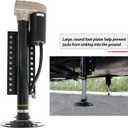 5th Wheel RV Jack Left Leg, Ground Control 3.0 Automatic 5th Wheel RV Leveling System Rear Hall Effect Jack with Motor, 5000 lbs, Black 305339