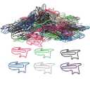 600 Pcs Cat Paper Clips Assorted Colors Animal Shaped Memo Clips Bookmark for Kids, Students, Teachers Cute Metal Paper Clips for Home, School, Office, The Storage Box Included