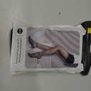 EXQUISLIFE Fleece Lined Tights Sheer Women - Fake Translucent Warm Pantyhose Leggings Sheer Thick Tights, for Winter (Medium, Black+black)