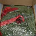 Hotop 6 Set Mini Christmas Wreath for Cabinet Kitchen Windows Decors Bulk with Red Bow Small Artificial Norfolk Farmhouse Wreaths with Berry Pine Cone for Fireplace Front Door Porch Wall Hanging