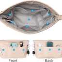 Sightor Nylon Handbag Organizer Insert - Purse Tote Shaper in Bag (Beige, Large)