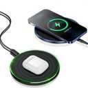 Fast Wireless Charger,20W Max Wireless Charging Pad Compatible with iPhone 17/17 Pro/16/15/14/13/12/SE/XS Max/XR,AirPods;FDGAO Wireless Charge Mat for Samsung Galaxy S25/S24/Note,Pixel/LG