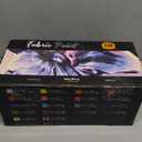 Nicpro 18 Colors Permanent Fabric Paint (8.45 oz, 250 ml) Soft Fabric Paint for Clothes, Non-Toxic Textile Paint for Fabric DIY Crafts, T-shirts, Shoes Jeans Bags Canvas for Adult with Color Wheel