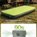 Byomostor Self Inflating Sleeping Pad, Foam & Air Camping Mattress 4" Thick | Quick Inflation & Deflation, Adjustable Firmness, 9.5 R-Value Insulated Sleeping Mat for All Season, For Truck,Rooftop Tent