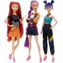 K-POP Demon Hunters With Light And Music Dolls Toy Rumi Zoey Mira Movable Joint Doll