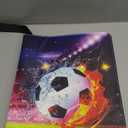 Soccer Card Binder 9 Pocket, Trading Card Binder with Sleeves, Sports Card Binder Collectible Trading Card Albums Fits 900 Cards with 50 Removable Sleeves