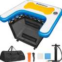 VIVOHOME Inflatable Dog Boat Ramp Float for Pets Swimming Floating Ramp Ladder with Non-Slip Pad for Pools Boats Docks Lakes