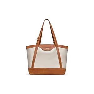 Shoulder Bag for Women Tote Purses and Handbags Top Handle Work Bag Satchel Hobo Purse, Beige Brown