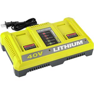 40V Dual Charger for Ryobi OP401 40V Battery Charger OP4040 OP4050A OP4026 OP4026A OP4030 OP4050 OP401 Compatible with Ryobi 40 Volt Battery Charger