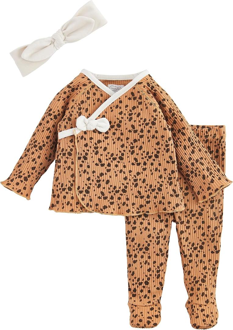 Mud Pie baby-girls Casual (3-6 Months, Brown)