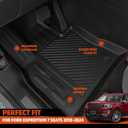 Custom Fit Floor Mats for Ford Expedition 7 Seats/Captain Seat 2018-2024, All Weather TPE Floor Liners with Trunk Mat & Backrest Protectors, Odorless Full Set Interior Accessories