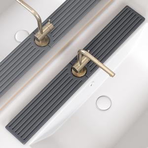 Fast Drying Kitchen Sink Splash Guard, Durable Stone Kitchen Faucet Mat, Water Absorbing Stone Tray for Sink, Diatomite Faucet Mat for Kitchen Sink, Stone Drying Mat for Kitchen and Bathroom Counter