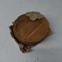 Samhita Acacia Wood Round Wood Plates Set of 4, Easy Cleaning & Lightweight for Dishes Snack, Dessert.(7" x 7" x 1")