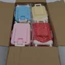 Yopay 12 Pack Mini Suitcase Candy Box, Tiny Gift Packaging Box for Girls Birthday Party, Wedding, Family Vacation, Jewelry, False Eyelashes Storage, 6Color