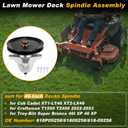618-09258 Lawn Mower Deck Spindle Assembly for Cub Cadet XT1-LT46 XT2-LX46 for Craftsman T1500 T2400 for Troy-Bilt Super Bronco 46I XP 46 XP 46" Deck Spindle 618P09258 W/Threads