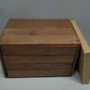 GENUINED Large Black Walnut Wooden Jewelry Box for Women, Anniversary, Birthday, Mothers Day Gifts, High End Wood Jewelry Organizers and Storage(4 Layer)