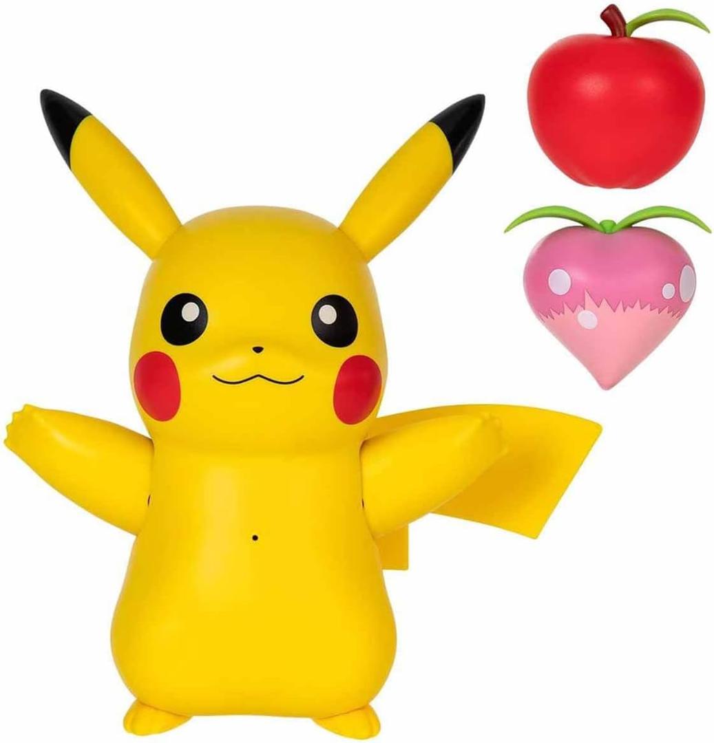 Pokmon Train and Play Deluxe Pikachu - 4.5-Inch Pikachu Figure with Lights, Sounds, and Moving Limbs Plus Interactive Accessories