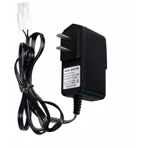 RC Battery Charger for 9.6V (8S) NiMH/NiCd Battery Packs, 250mA AC Plug Charger with Standard Tamiya Connector for RC Hobbies Airsoft Guns RC Cars RC Airplanes