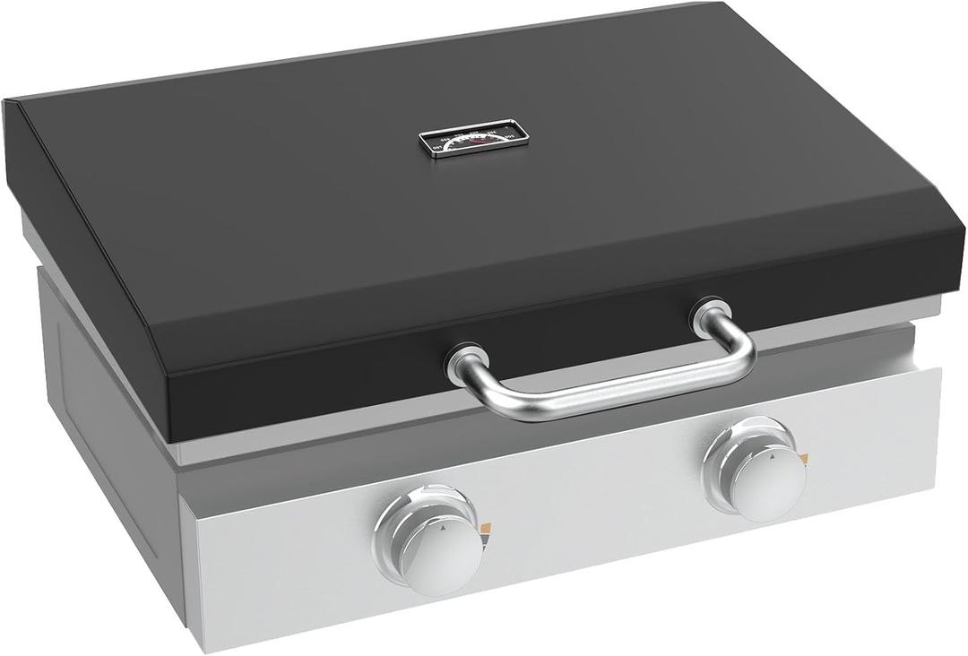 Hard Cover Hood for Blackstone 22" Table Top Griddle 1666 1813 1833 1842 2144 1891 2203 2304 2271 1935 2350 5011Hinged Lid with Temperature Gauge for Pit Boss Camp Chef 22" Flat Top Griddle Grill