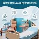 MILDPLUS Washable Bed Pads with 8 Sturdy Handles 34”×52” Extra Large Reusable Underpads 4-Layers Leakproof Chucks Pads Washable for Incontinence (1 Pack; Blue)