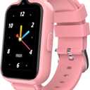 Smart Watch for Kids 8-12 Girls with GPS Tracker 4G Call SOS Video Camera Waterproof Touch Screen Alarm Clock Kids Cell Phone Watch Birthday Gift Kids Watch Girls Ages 6 7 8 9 10
