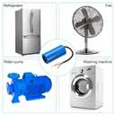 PATIKIL CBB60 45uF Running Capacitor, AC 450V 2 Wires 50/60Hz Cylinder 100x50mm for Air Compressor Motor, Washing Machines, Refrigerators Motor Start