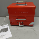 Nostalgia Extra Large Diner-Style Steamer 20 Hot Dogs and 6 Bun Capacity, Perfect for Breakfast Sausages, Brats, Vegetables, Fish