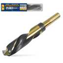 1 Inch Drill Bit - Reduced Shank High Speed Steel HSS 4241 for Heavy-Duty Metal & Steel, 1/2" Shank, Black & Gold Coated for Structural Beams, Thick Plates